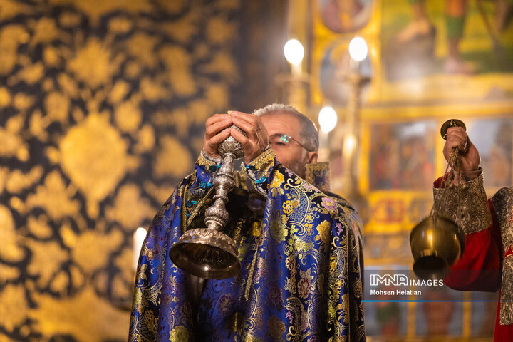 مراسم سال نو میلادی در کلیسای وانک