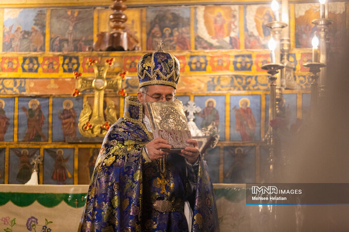 مراسم سال نو میلادی در کلیسای وانک