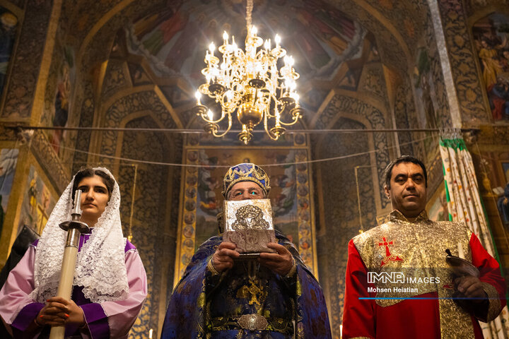 مراسم سال نو میلادی در کلیسای وانک