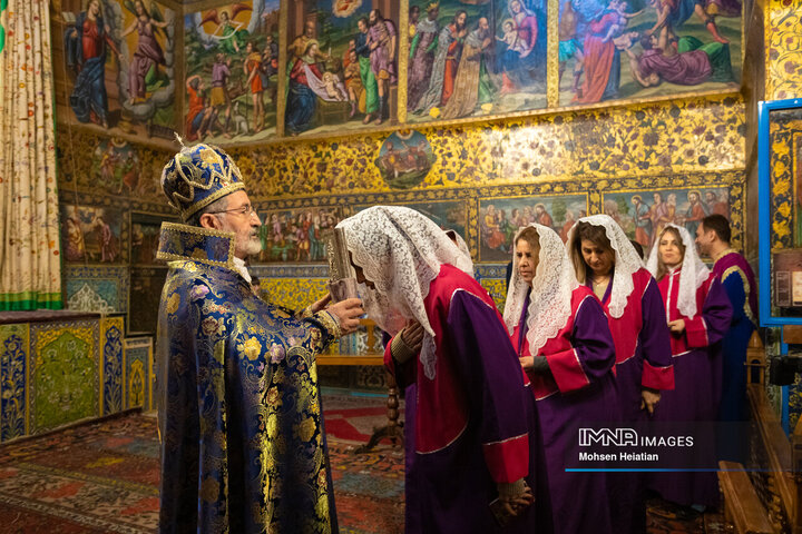 مراسم سال نو میلادی در کلیسای وانک