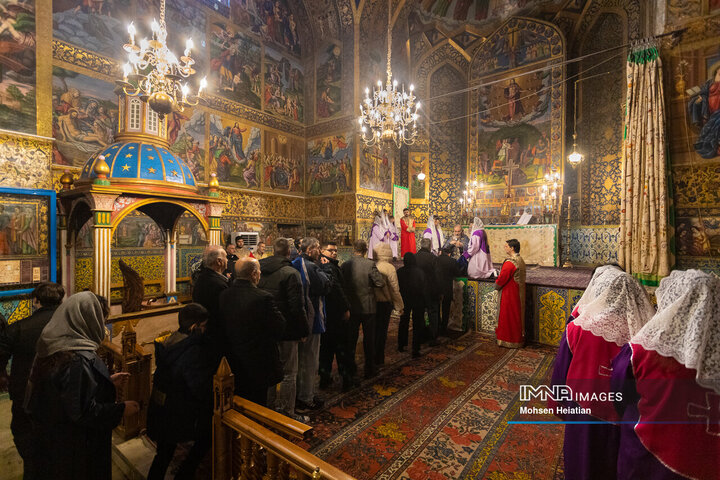 مراسم سال نو میلادی در کلیسای وانک