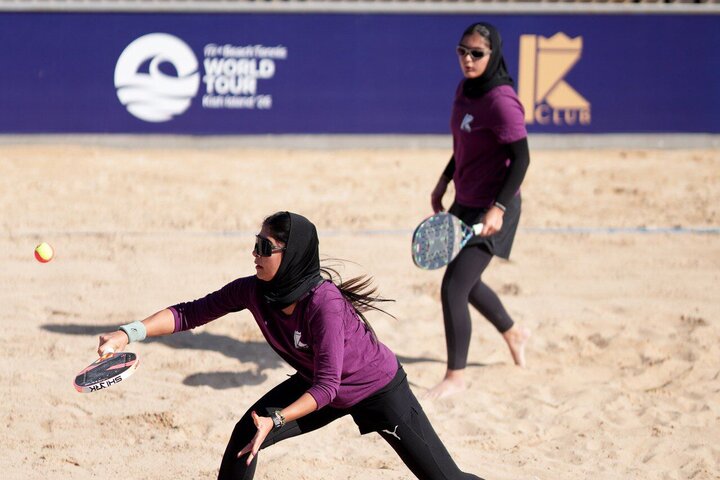 هفته پایانی رقابت‌های بین‌المللی تنیس ساحلی؛ ادامه درخشش حیدری و فرحبدنیا
