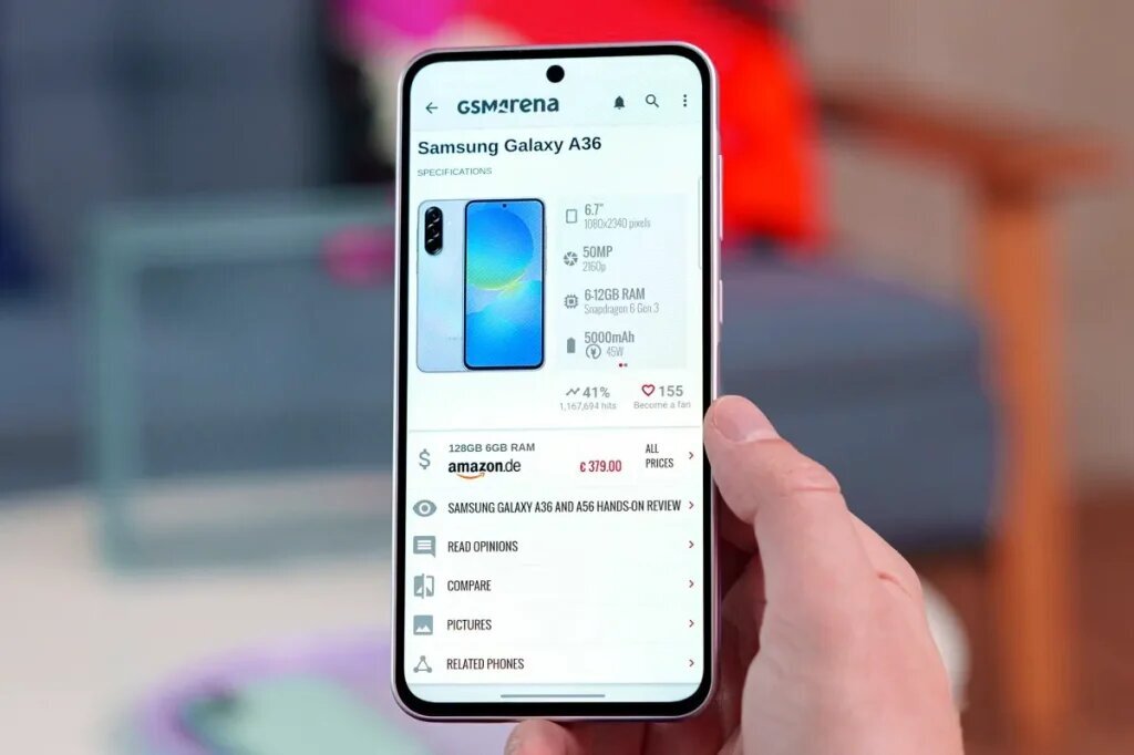 قیمت گوشی  A36 + مشخصات a36 و عکس