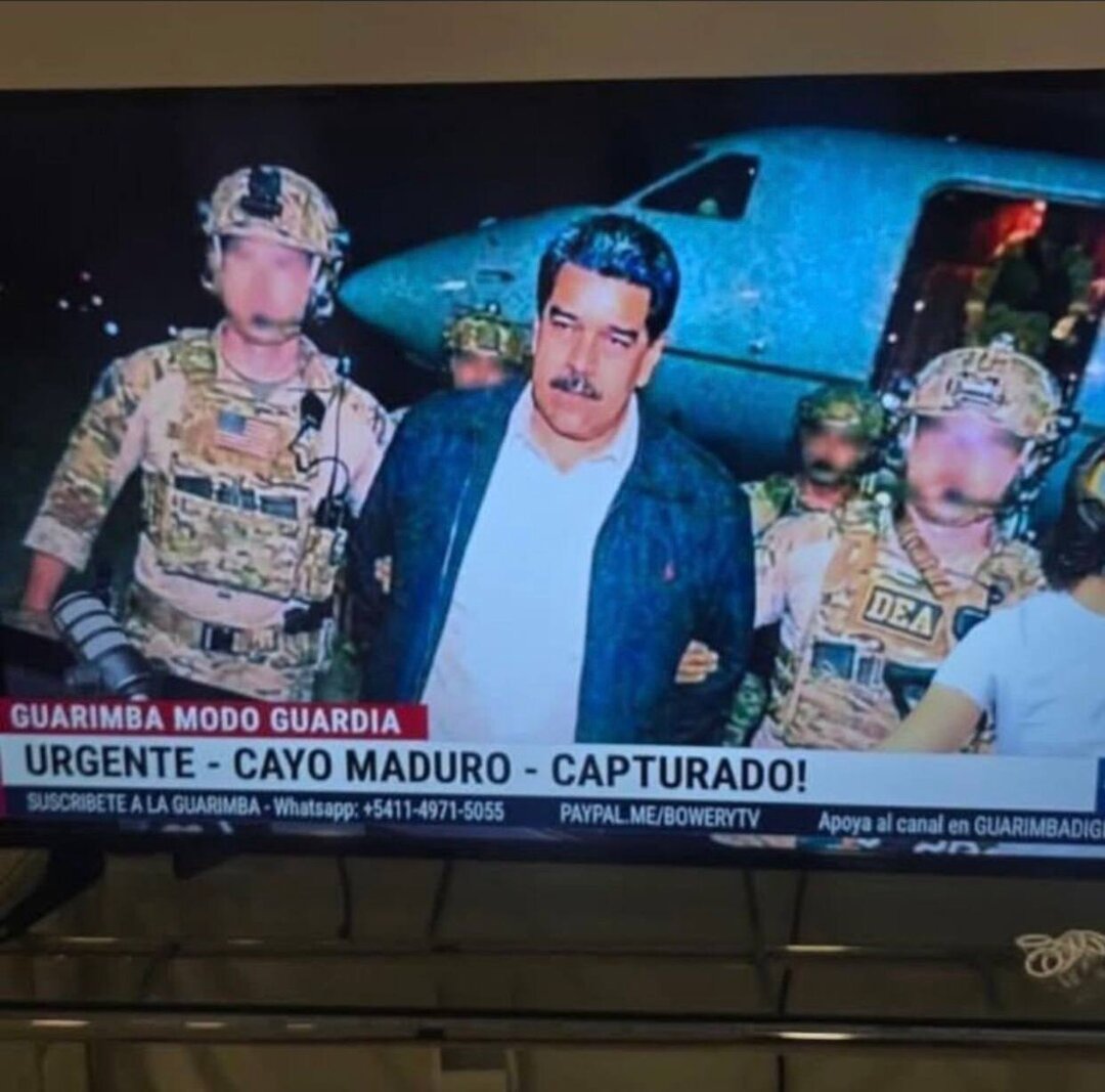 تصاویر مربوط به بازداشت مادورو جعلی است