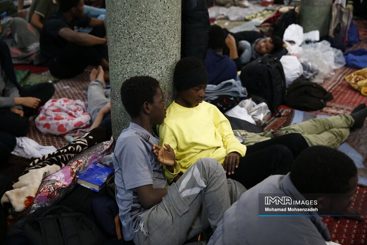 مراسم اعتکاف طلاب غیر ایرانی