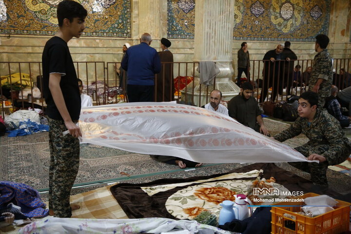 مراسم اعتکاف طلاب غیر ایرانی