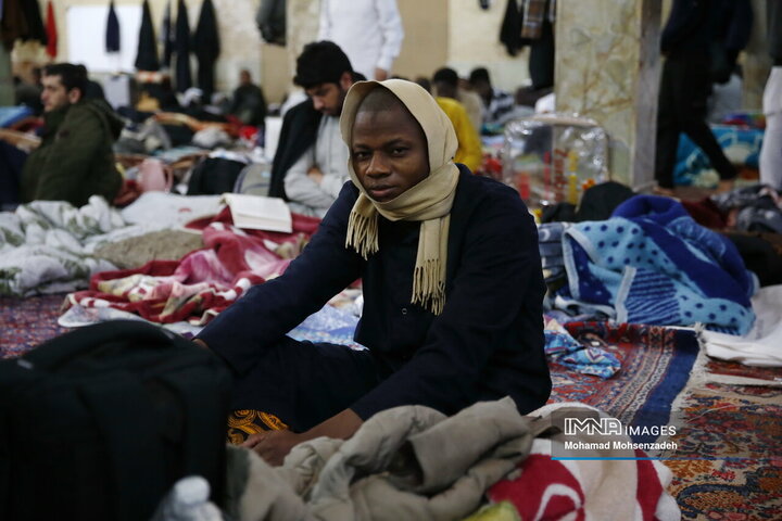 مراسم اعتکاف طلاب غیر ایرانی