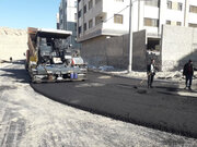 توزیع آسفالت در معابر شهرک شهید سلیمانی با اعتبار ۴۰۰ میلیارد ریال