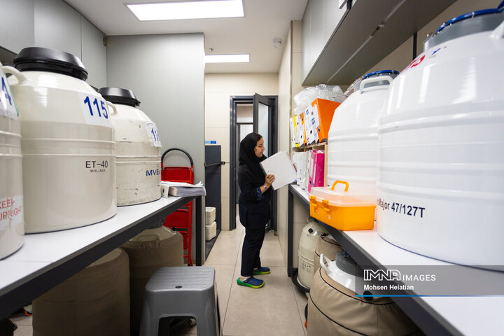 مخازن فریز اسپرم، تخمک و جنین حاوی ازت مایع