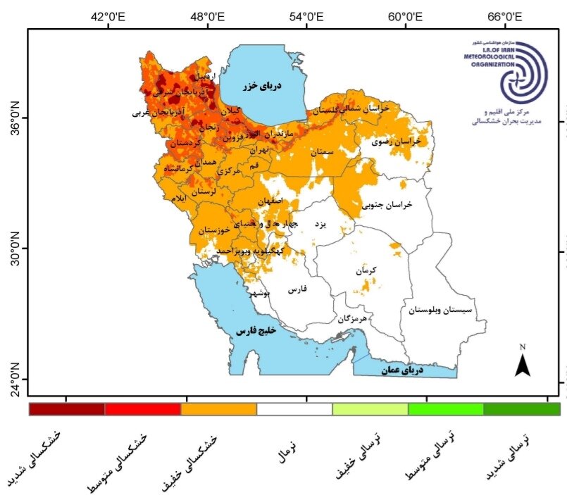 پیش بینی بارش استان ها و تحلیل کارنامه بارش کشور در سال زراعی ۱۴۰۴