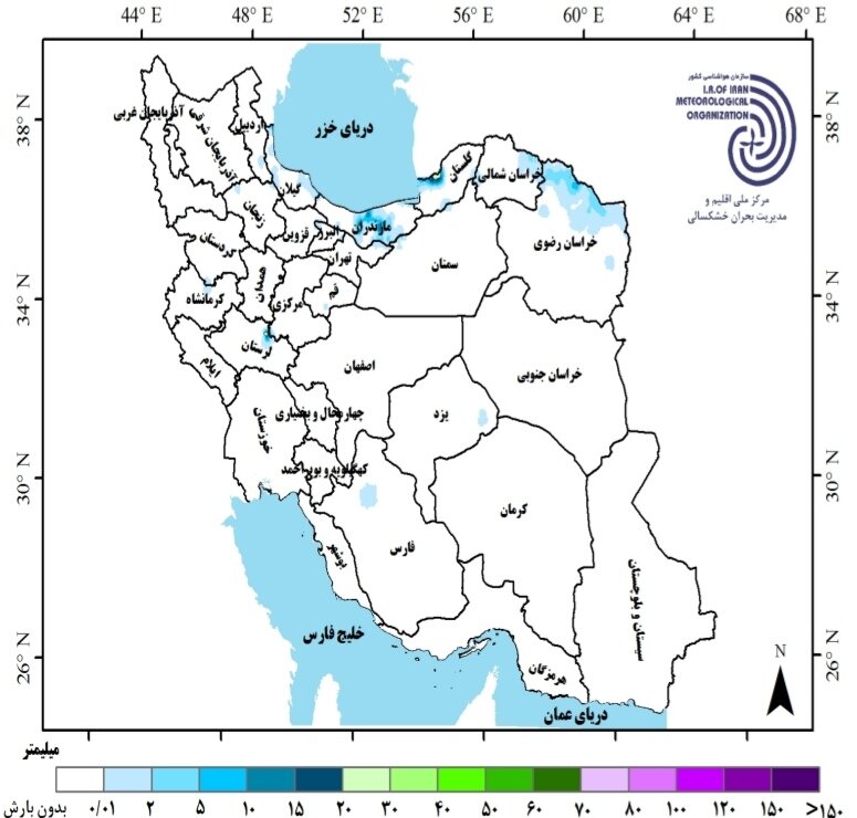پیش بینی بارش استان ها و تحلیل کارنامه بارش کشور در سال زراعی ۱۴۰۴