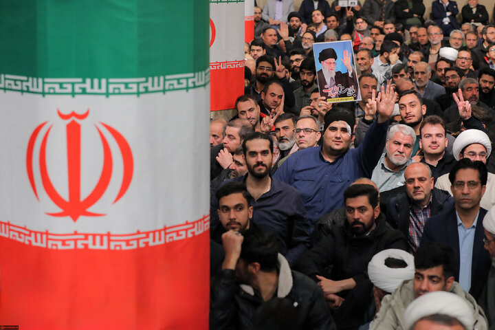 دیدار مردم قم با رهبر انقلاب