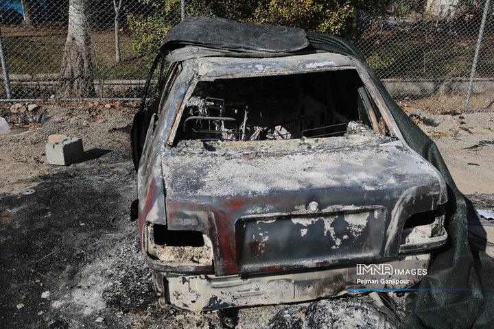 تخریب اماکن اداری و خدماتی در اصفهان توسط اغتشاشگران