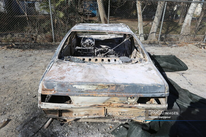 تخریب اماکن اداری و خدماتی در اصفهان توسط اغتشاشگران