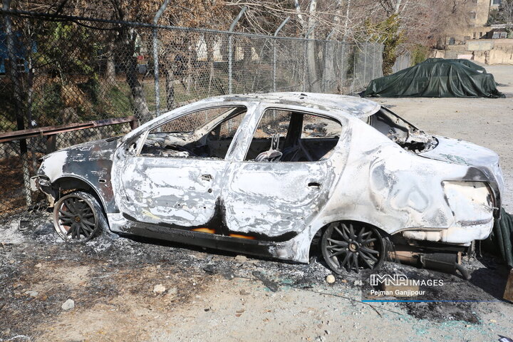 تخریب اماکن اداری و خدماتی در اصفهان توسط اغتشاشگران