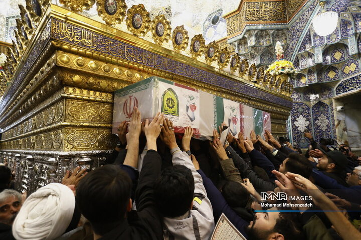 تشییع دو شهید مدافع امنیت در قم