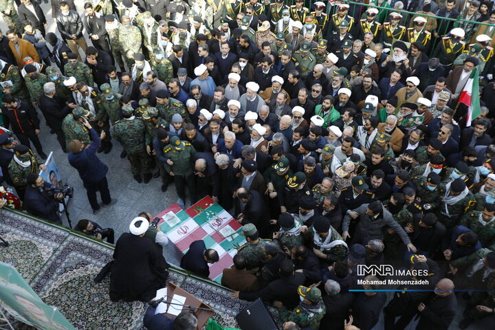 تشییع دو شهید مدافع امنیت در قم