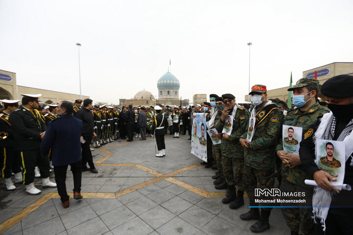 تشییع دو شهید مدافع امنیت در قم