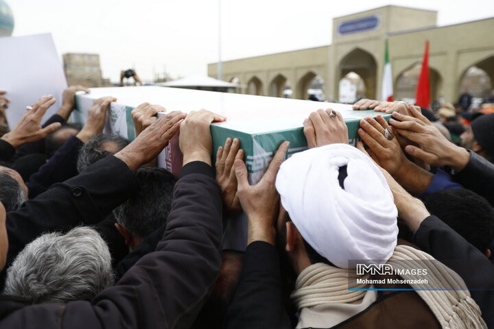 تشییع دو شهید مدافع امنیت در قم