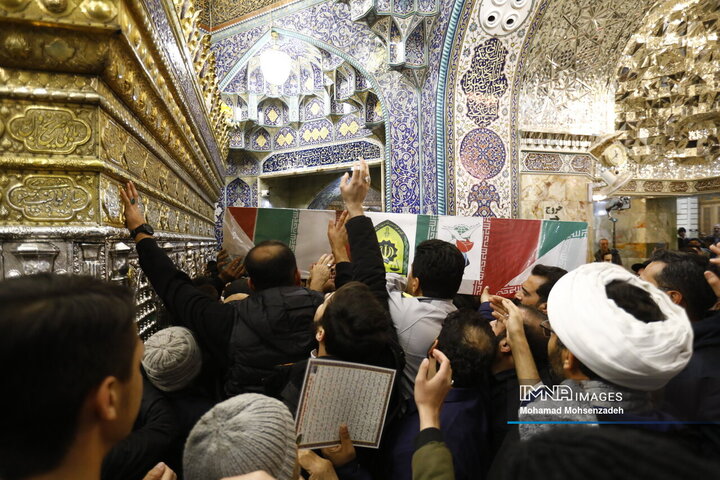 تشییع دو شهید مدافع امنیت در قم