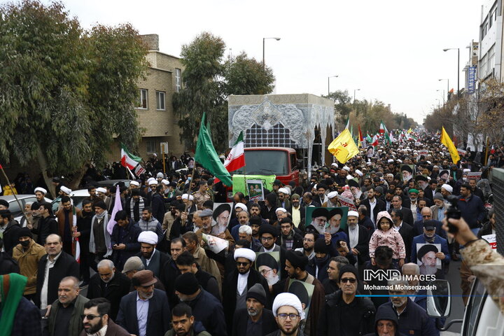 تشییع دو شهید مدافع امنیت در قم