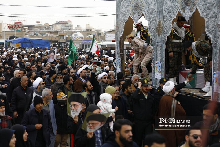 تشییع دو شهید مدافع امنیت در قم