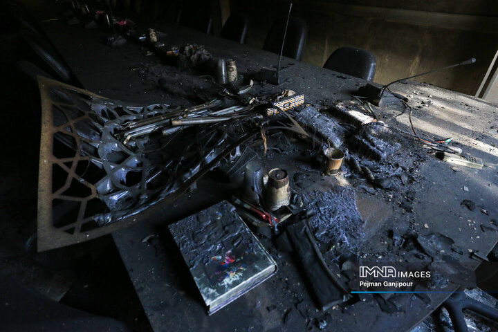 تخریب ساختمان شورای هماهنگی تبلیغات اسلامی اصفهان در اغتشاشات اخیر