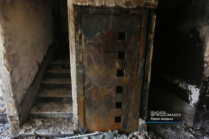 تخریب ساختمان شورای هماهنگی تبلیغات اسلامی اصفهان در اغتشاشات اخیر