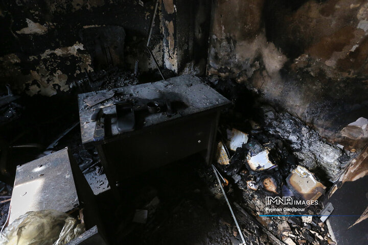 تخریب اموال عمومی توسط اغتشاشگران در رفسنجان