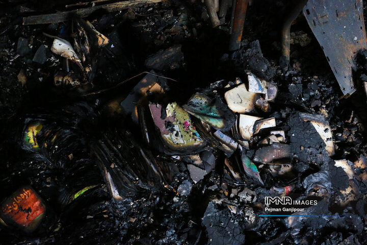 تخریب ساختمان شورای هماهنگی تبلیغات اسلامی اصفهان در اغتشاشات اخیر