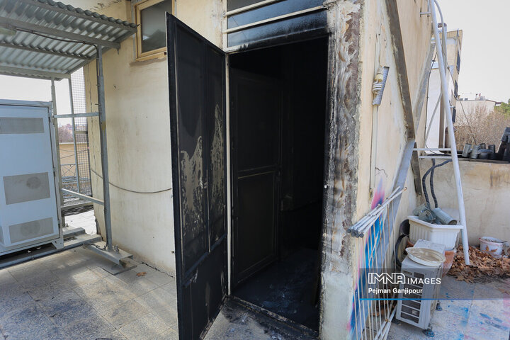 تخریب ساختمان شورای هماهنگی تبلیغات اسلامی اصفهان در اغتشاشات اخیر