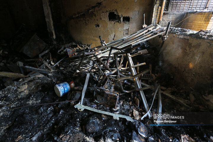 تخریب ساختمان شورای هماهنگی تبلیغات اسلامی اصفهان در اغتشاشات اخیر