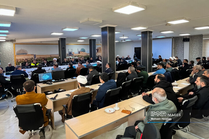 جلسه هماهنگی مراسم تشییع شهدای مدافع امنیت در اصفهان