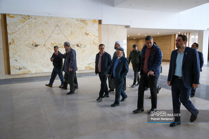 بازدید اعضای شورای شهر اصفهان از مرکز همایش‌های بین‌المللی اصفهان