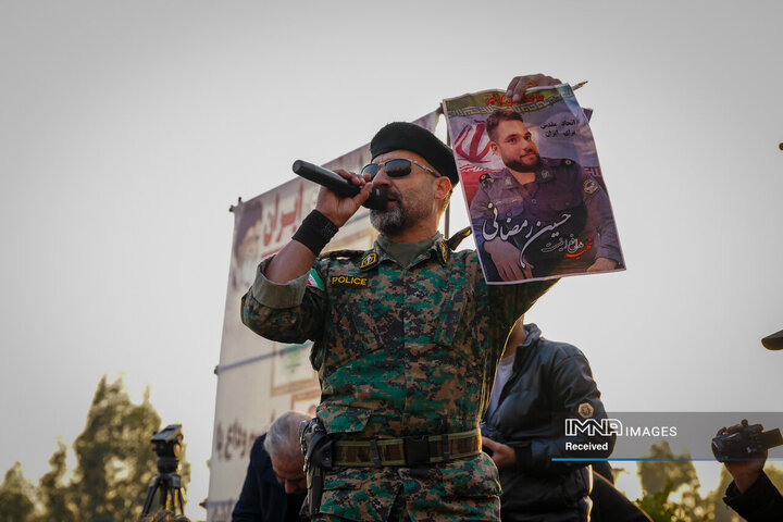 وداع با شهدای مدافع امنیت در اصفهان