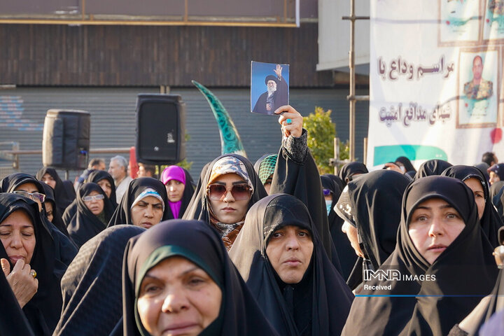 وداع با شهدای مدافع امنیت در اصفهان