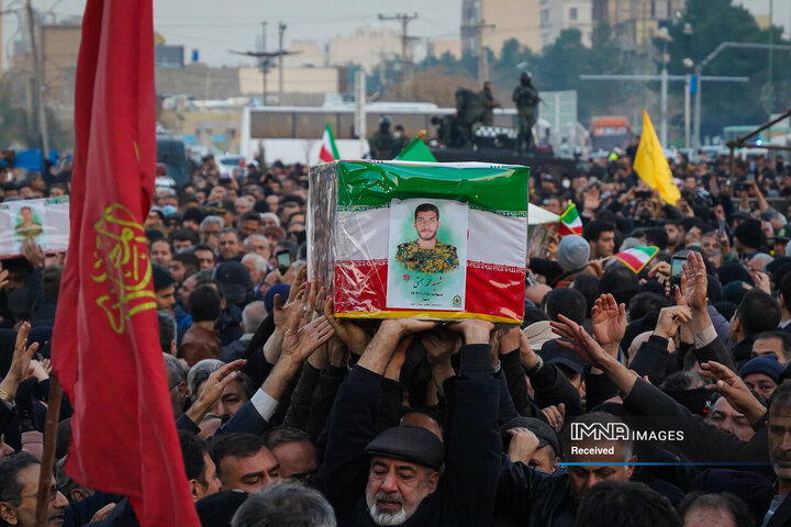 وداع با شهدای مدافع امنیت در اصفهان