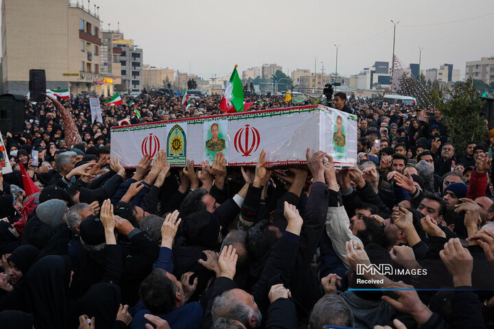 وداع با شهدای مدافع امنیت در اصفهان