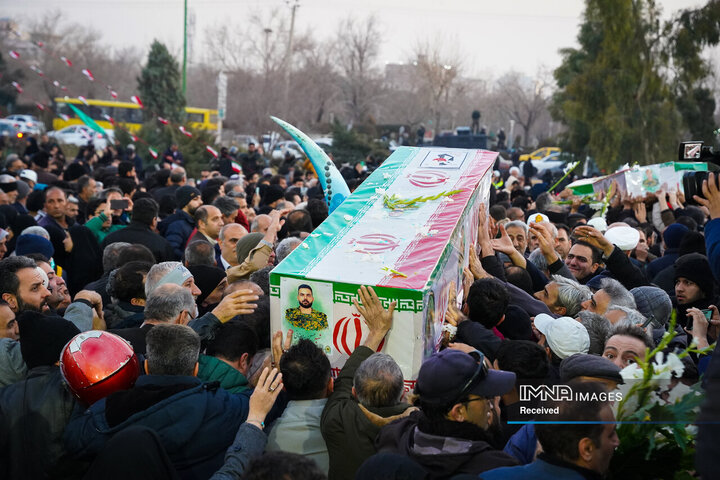 وداع با شهدای مدافع امنیت در اصفهان