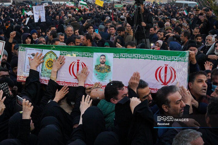 وداع با شهدای مدافع امنیت در اصفهان