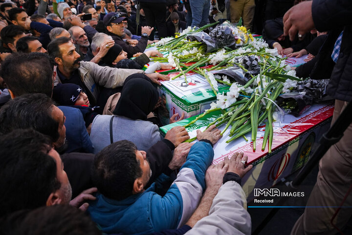 وداع با شهدای مدافع امنیت در اصفهان