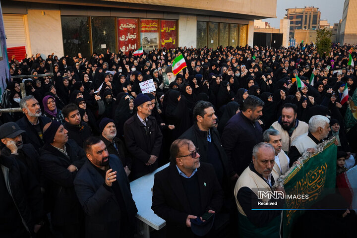 وداع با شهدای مدافع امنیت در اصفهان