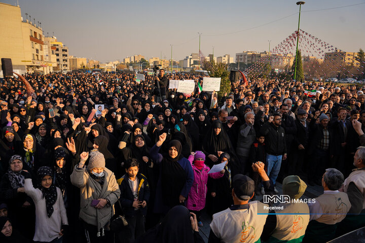وداع با شهدای مدافع امنیت در اصفهان