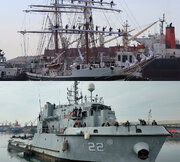 پهلوگیری ناوگروه صلح و دوستی نیروی دریایی پاکستان در بندرعباس