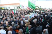 مراسم تشییع شهدای مدافع امنیت در رشت برگزار شد