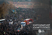 تایم لپس حضور پرشور مردم اصفهان در تشییع شهدای حملات تروریستی اخیر