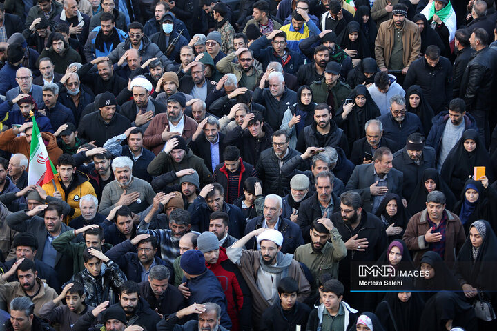 تشییع شهدای مدافع امنیت در اصفهان