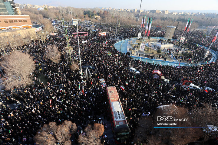 تشییع شهدای مدافع امنیت در اصفهان