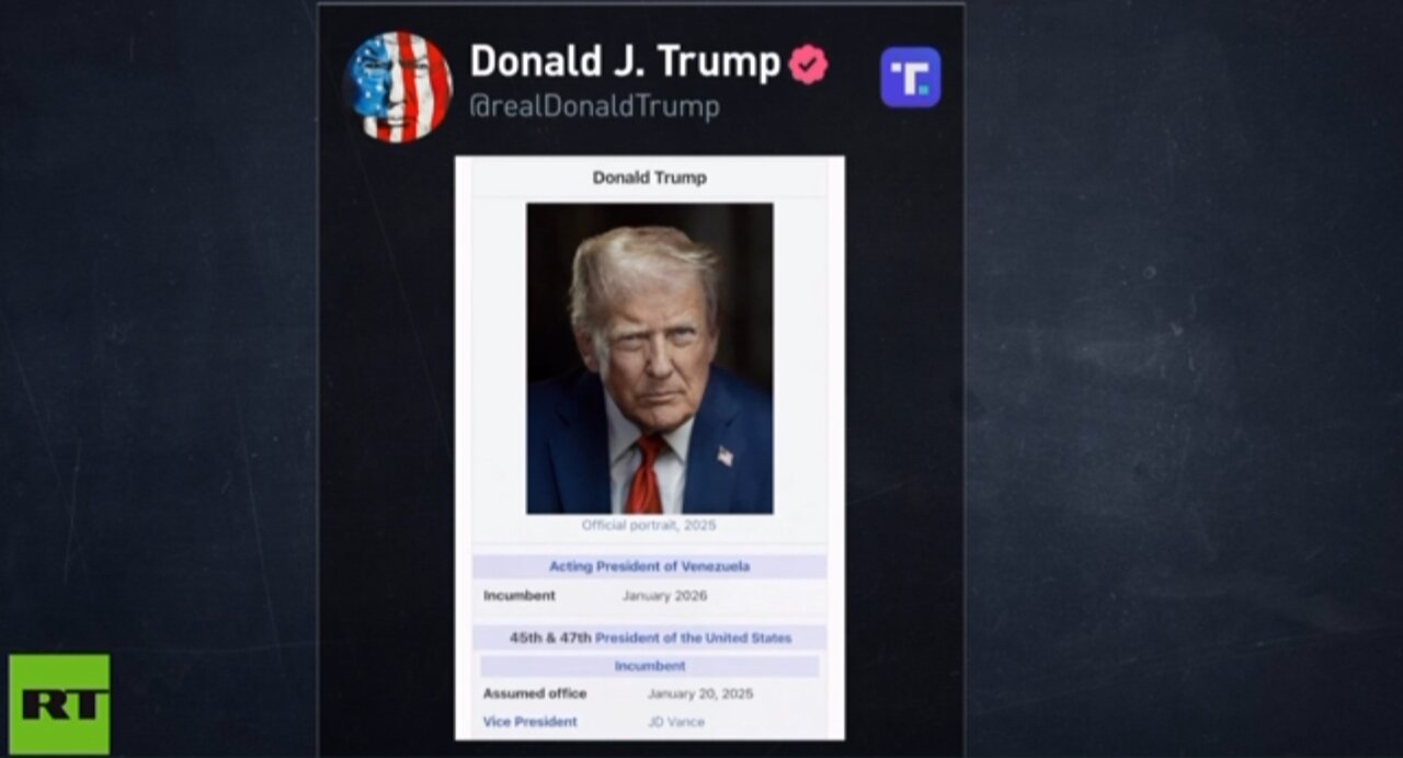 ترامپ خود را رئیس جمهوری ونزوئلا معرفی کرد