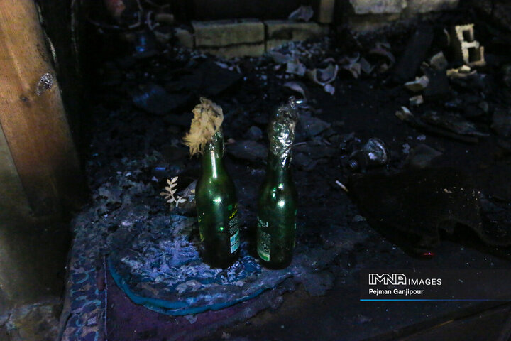 تخریب ساختمان خانه انقلاب اسلامی اصفهان در اغتشاشات اخیر